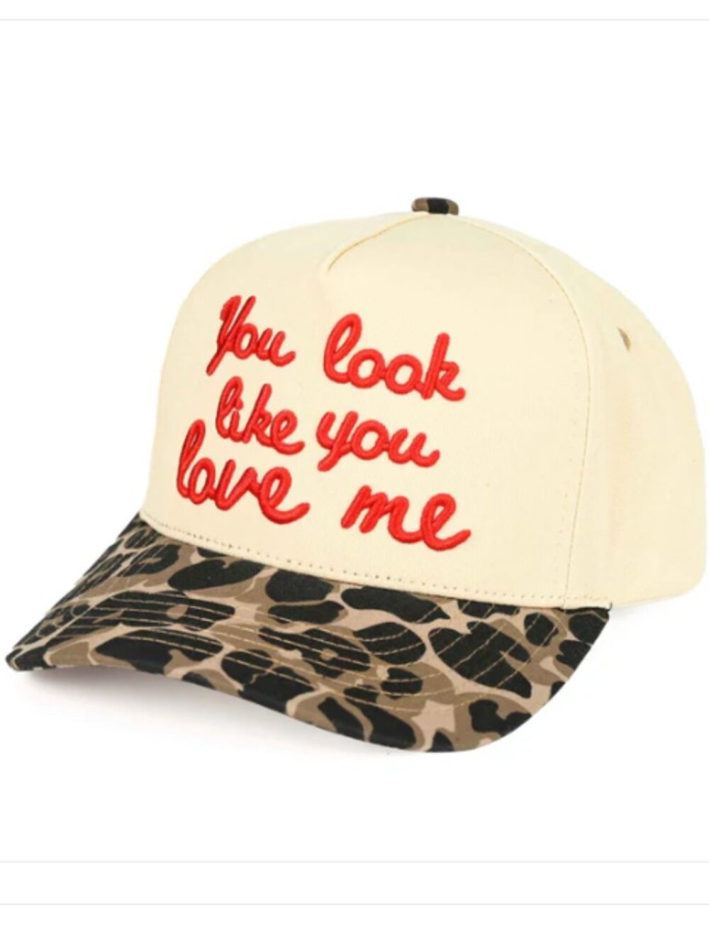NWT Leopard You Look Like You Love Me Trucker Hat